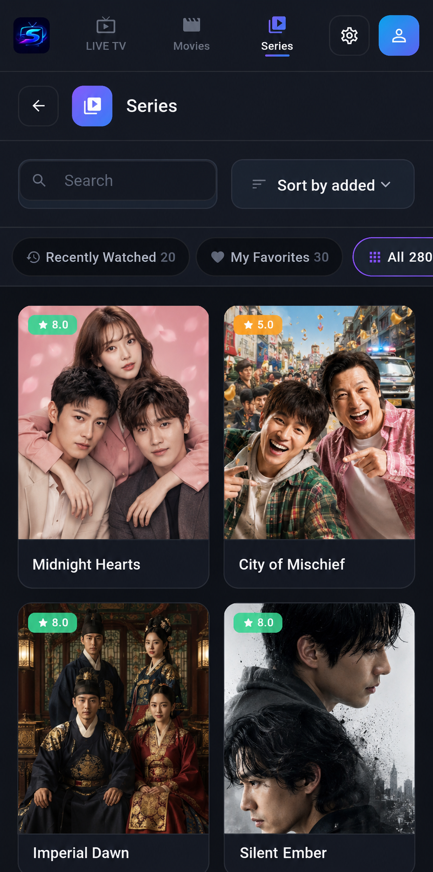 SmartyGO series screen